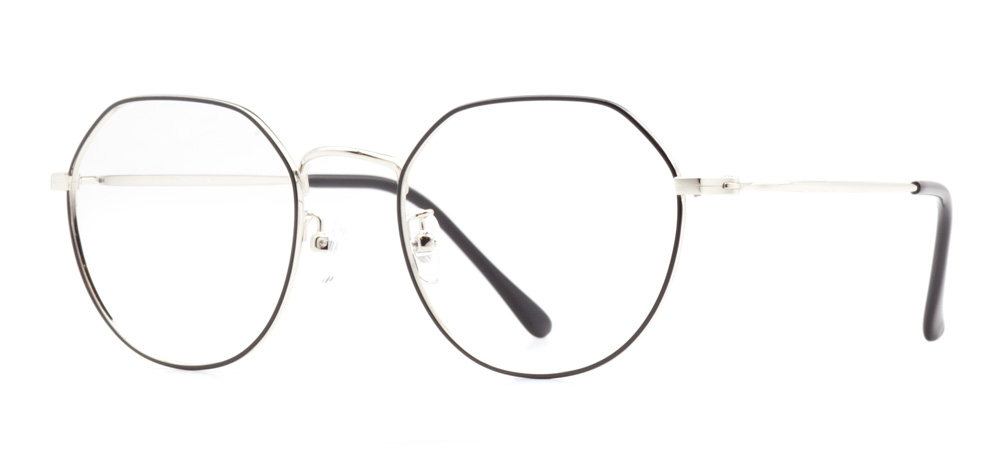 CARETTA Eyeglasses Teenage Man,Woman,Unisex Rectangular Full-Rimmed Metal Unfiltered CRTTA MTL 7520-C.02